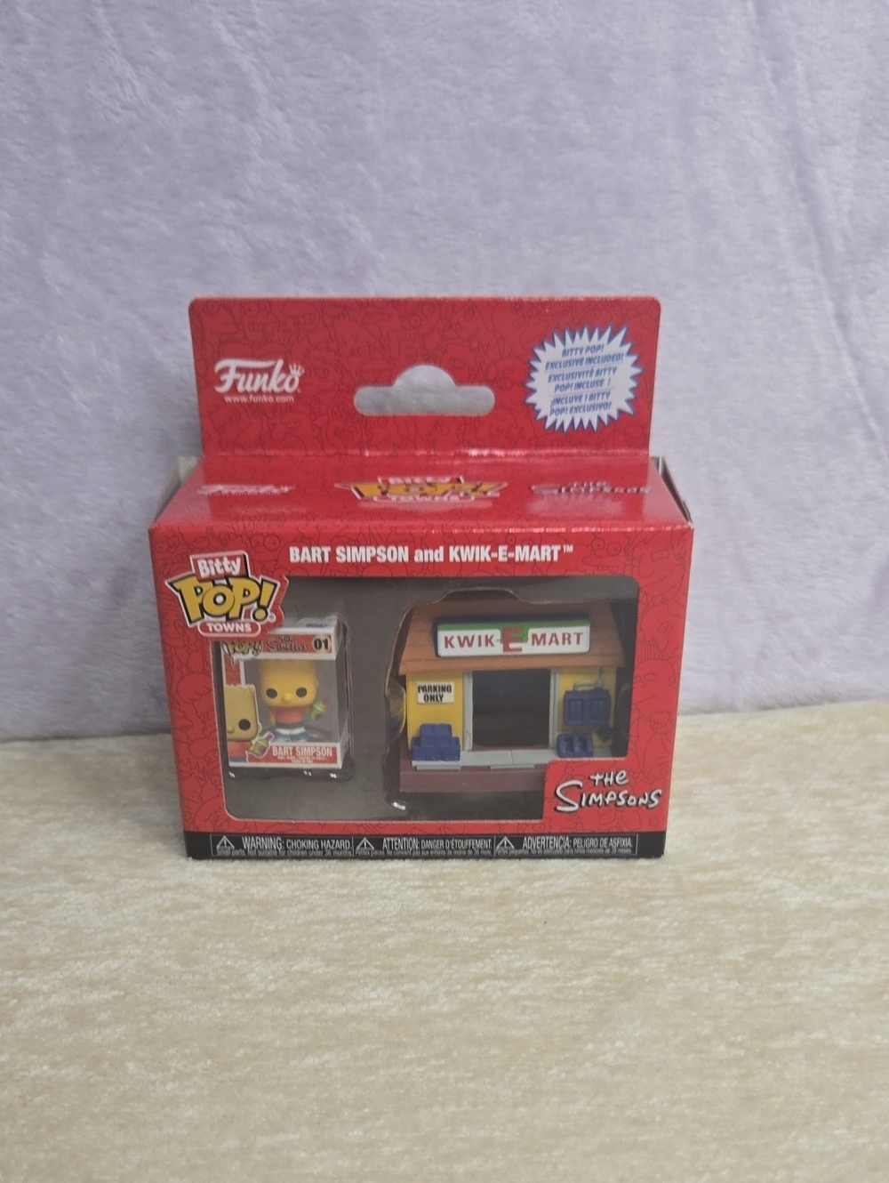 Funko Bitty Pop! The Simpsons Bart Simpson & Kwik-E-Mart Playset - Red Yellow